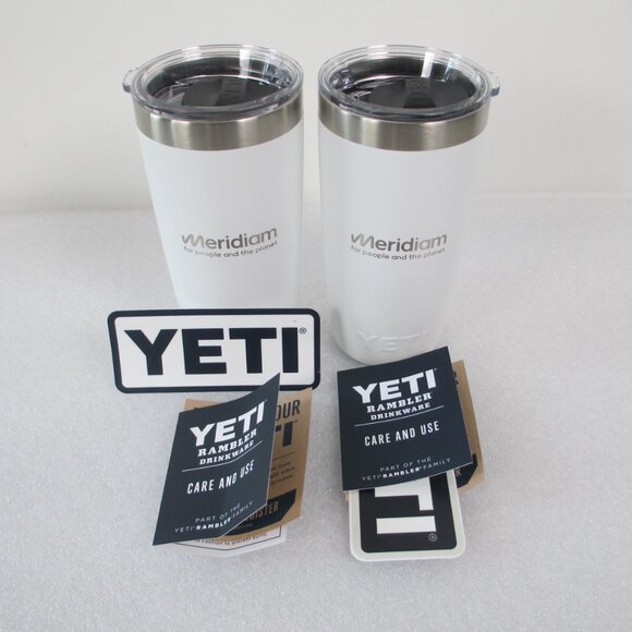 2 YETI 10 OZ RAMBLER TUMBLERS - Picture 2 of 11